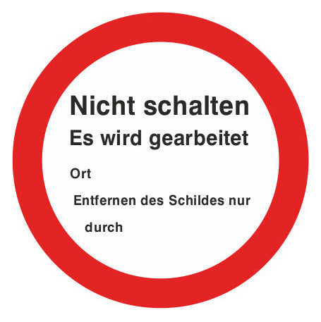 CIMCO Hinweis-Schild Kst mehrf 182742 Hinweistext