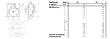 MENNEKES CEE-Anbausteckdose 7p 32A 7h 1050 500V/sw IP44 Schraubkl abgew Kst