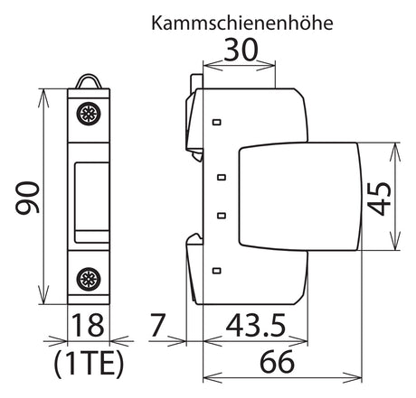 DEHN SE Überspannungsableiter 230VAC 1TE DG S 275 Netzform-/TN-C/TN-C-S/TN-S/TT