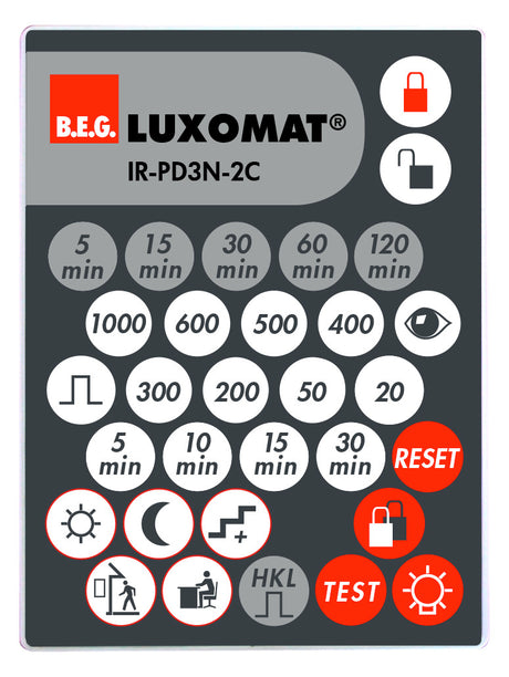 BEG Handsender gr/rt Zubehör IR-PD3N-2C