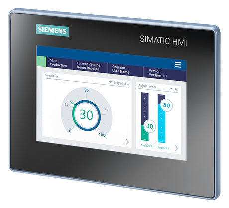 SIEMENS Grafik-Panel m.Farbdisplay DC 6AV2123-3GB32-0AW0 19,2-28,8V 1HW/IE