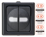 KOPP Kontroll-Serienschalter glz AP IP44 BLUEELECTRIC 560515004 2f