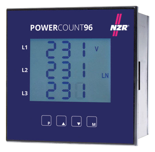 NZR Kombimessgerät PowerCount 96 Modbus TCP/IP, 5//1,