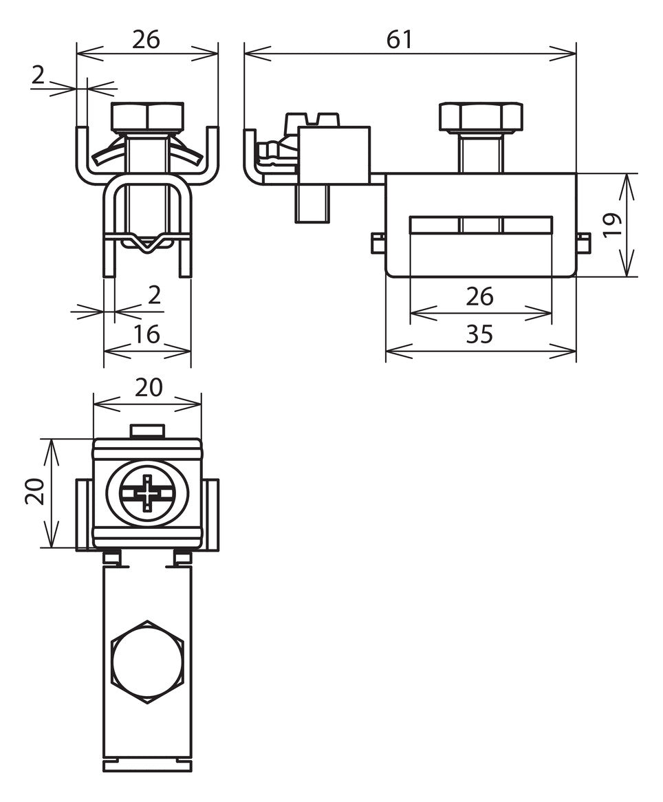 DEHN SE Spannkopf V2A SPK 25 BRS AQ4 25 V2A