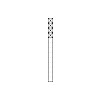 SIEDLE Kommunikations-Säule alu freisteh KS 613-4 W ws 4mod 211x1344x130mm