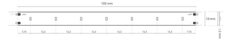 BARTHELME LED-Lichtband 6W/m ws 3000K DC 51541233 70Stk/m IP00 24V