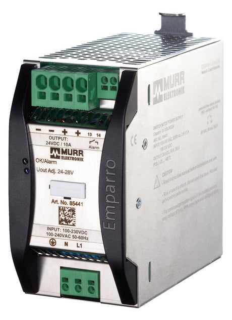 MURR Wechselstromversorgung DC 24-28V 85441 10A Kurzschl.fest stab REG IP20