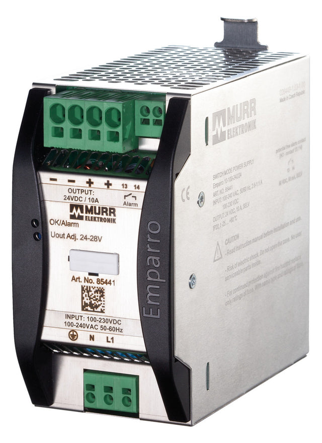 MURR Wechselstromversorgung DC 24-28V 85441 10A Kurzschl.fest stab REG IP20