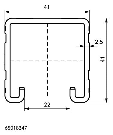 Montageschiene RapidStrut 3m C-Profil BUP 41x41 2,5mm