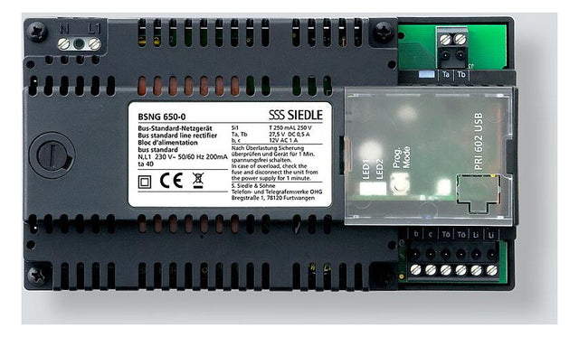 SIEDLE Steuergerät Türstat 12V AC Bus BSNG 650-0 Hutschiene Türöffn IP30