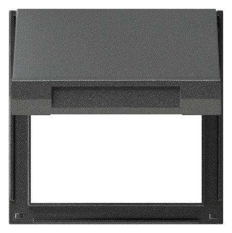 GIRA Zentralplatte Klapphaube 1f anth TX_44 065467 Schraubbef Klappd