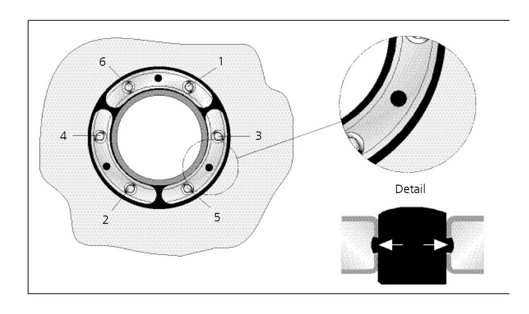 Hauff Standard-Ringraumdichtung HSD300 G 1x219 b40 A2/NBR55 | 1650030221