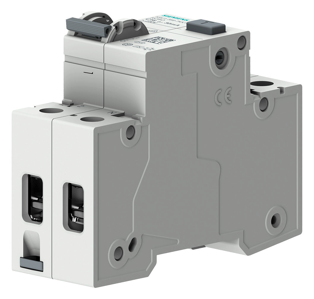 SIEMENS FI/LS-Schutzschalter C6 1p+N A 5SU1354-7KK06 0,03A 10kA 2TE 1p 230V