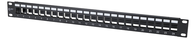 METZ CONNECT Modulträger 1HE 24Ports 130926-0029KE Schirm 44,45x482,6x90mm