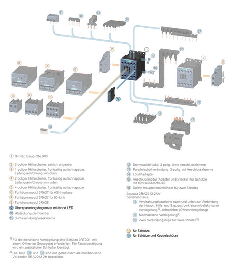 SIEMENS Entstörmodul Varistor 3RT2916-1JJ00 12-24VAC/DC