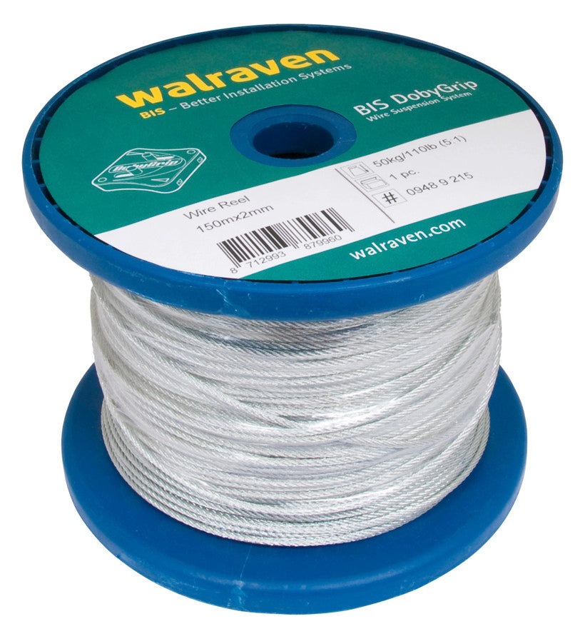 Walraven Drahtseilspule DobyGrip 1 mm elektrolytisch verzinkt - 150 m | 09489115