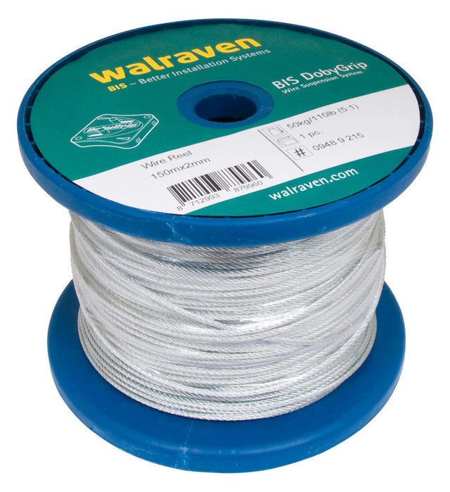 Walraven Drahtseilspule DobyGrip 1 mm elektrolytisch verzinkt - 150 m | 09489115