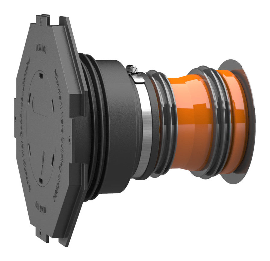 Hauff Universal-Wanddurchführung UDME m. KG-Rohr AD 110 mm Wandstärke 250 mm | 3030300223