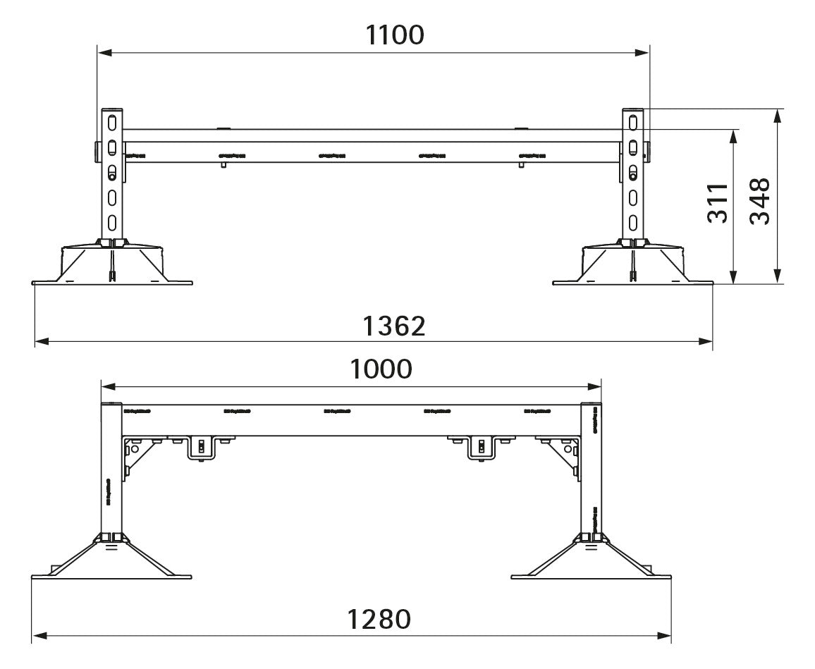 Walraven Laufweg-Set Yeti 335 BUP 4xYeti+Matte, Plattformgitter 100x100 cm | 67685801