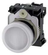SIEMENS Leuchtmelder komplett 1f ws LED 3SU1102-6AA60-1AA0 UC rnd hoch  22mm