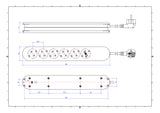 BACHMANN Steckdosenleiste 3f ws 5m 35° 387.272 IP20 1,5qmm