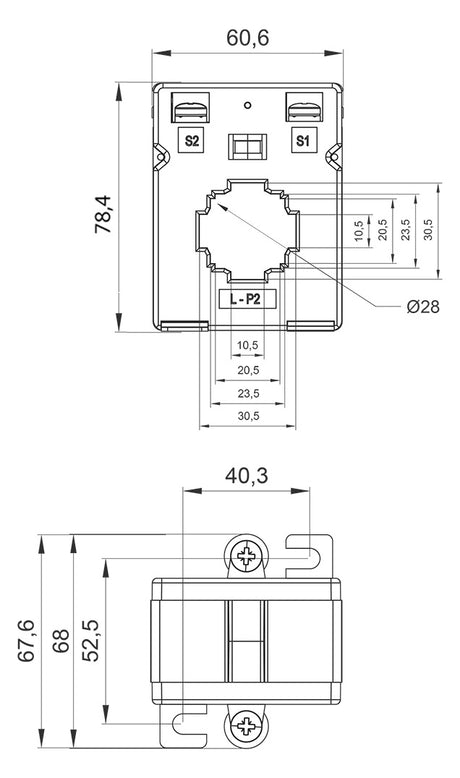 SIEMENS Aufsteckstromwandler Kl=1 4NC5225-2CE21 400A/5A m.Berühr.schutz