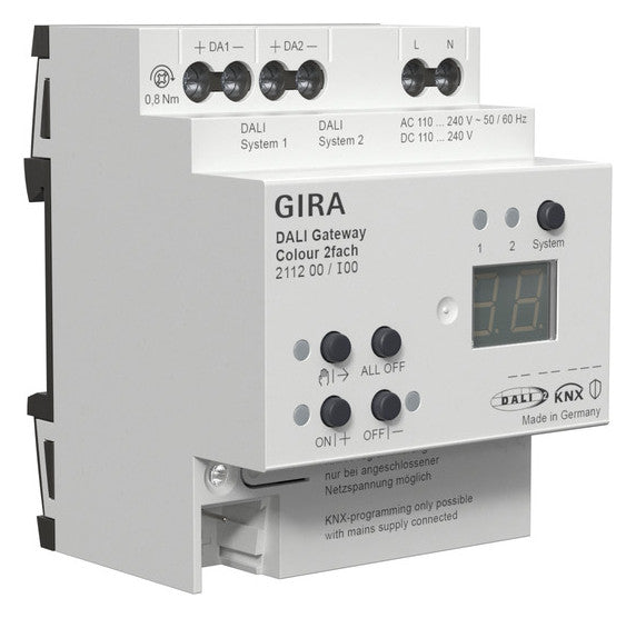 GIRA Gateway KNX REG 110-240V LED 4TE 211200