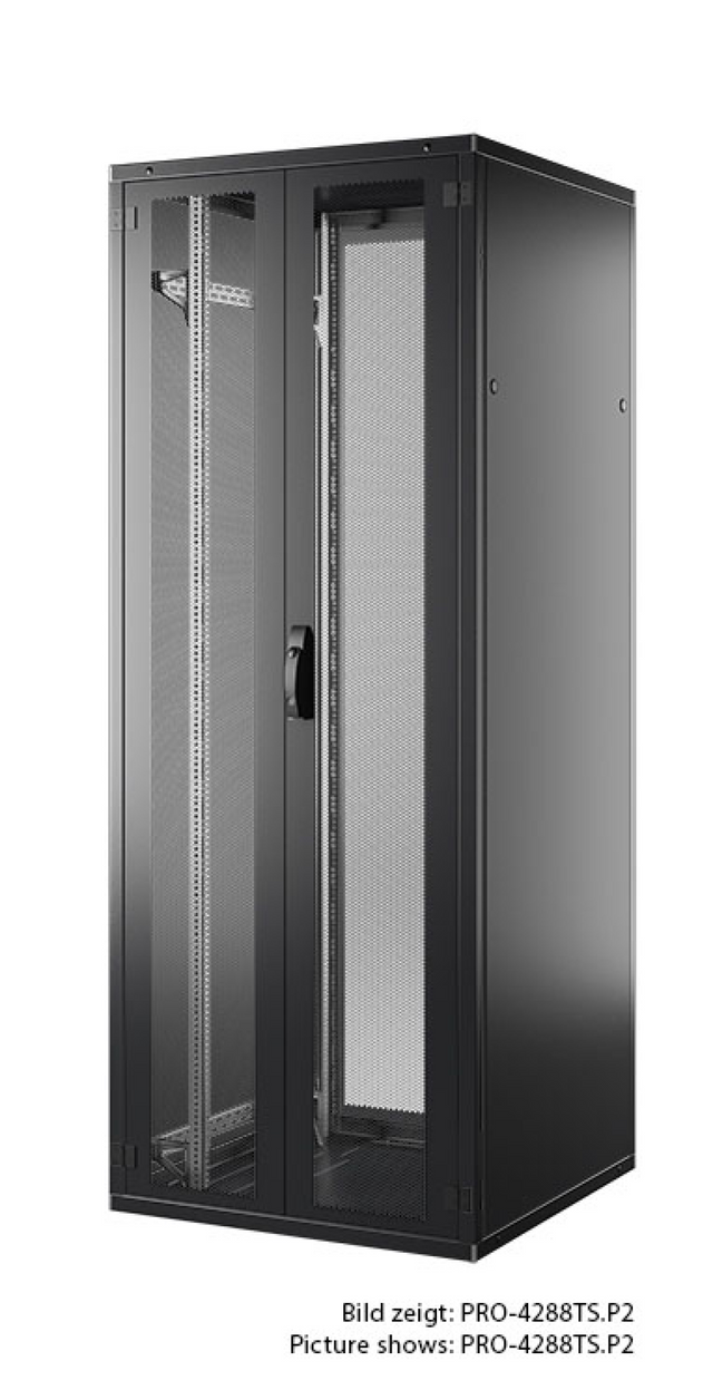 19'' Serverschrank PRO 24HE, 600x800 mm F+R=2-tlg., RAL9005 Stück