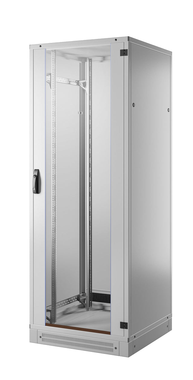 19" Netzwerkschrank-Set PRO 42HE, 800x1000 mm, RAL7035, 4f. Lüfter, Netzltg. +Sockel Stück
