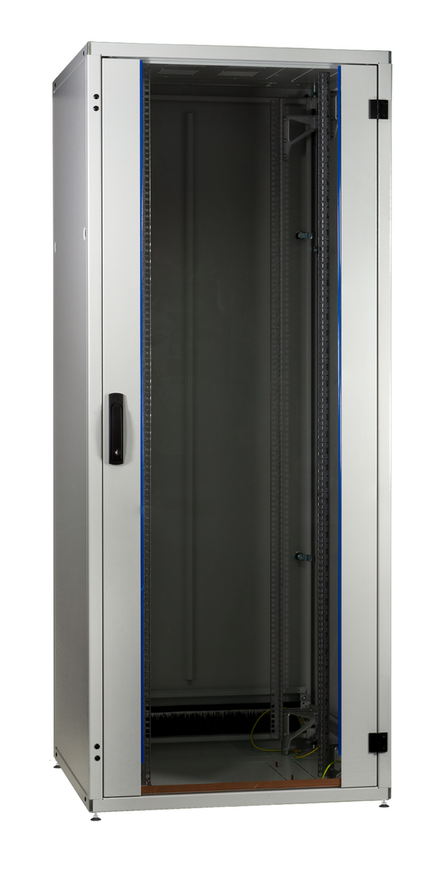 19" Serverschrank PRO 42HE, 800x600 mm, F=2-tlg., R=Stahl 1-tlg., 2xVR, RAL7035 Stück
