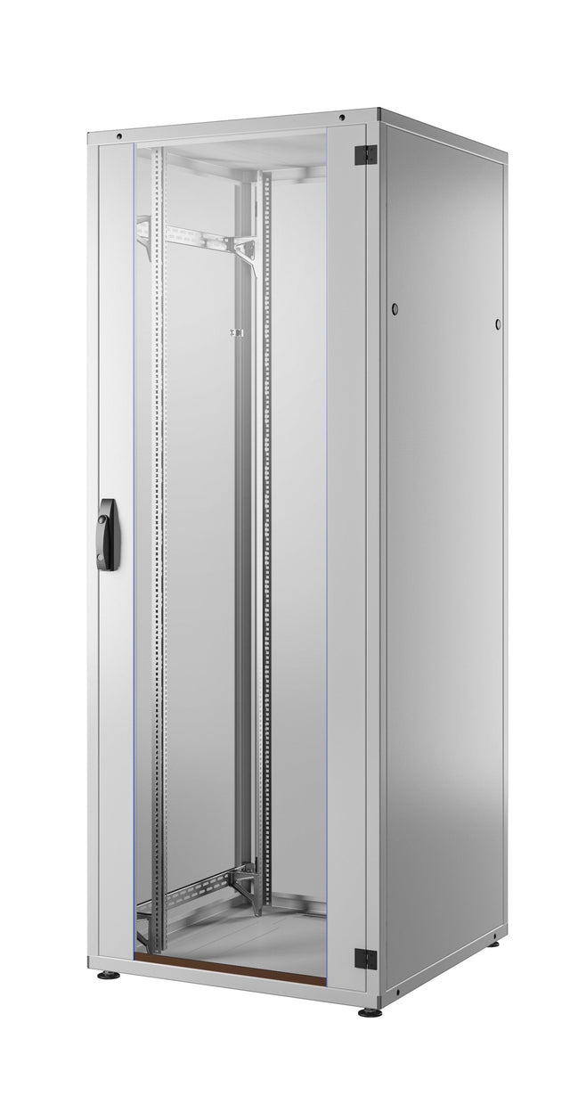 19'' Netzwerkschrank PRO 42HE, 800x800 mm, RAL7035, F.tür Glas 1-tlg. R.tür Stahl 2-tlg. Stück