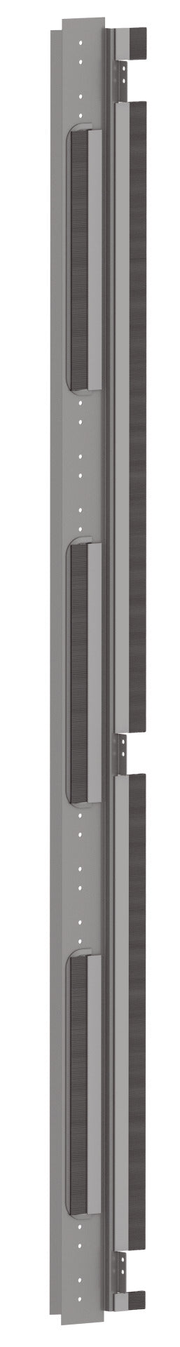 Seitenabdeckung mit 3 Öffnungen für PRO 47HE, B=800, 2 Stk., RAL9005 Packung