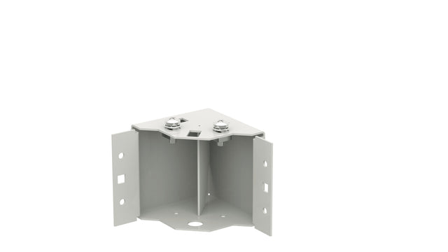 4 Sockelecken fr PRO, fix, H=100 mm, RAL7035 - PRO-SOE100F.GR