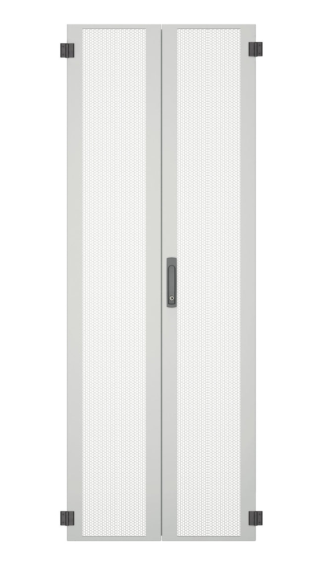 Tür für PRO 42HE, B=600, Stahl perf., 2-teilig, SH, RAL9005 Stück
