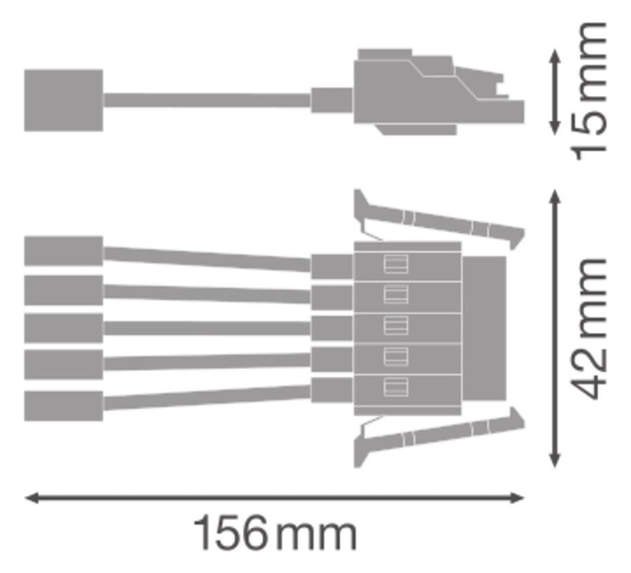 LEDVANCE End-Einspeisung ws 5p TRUSYS UNIV FEED IN 5P