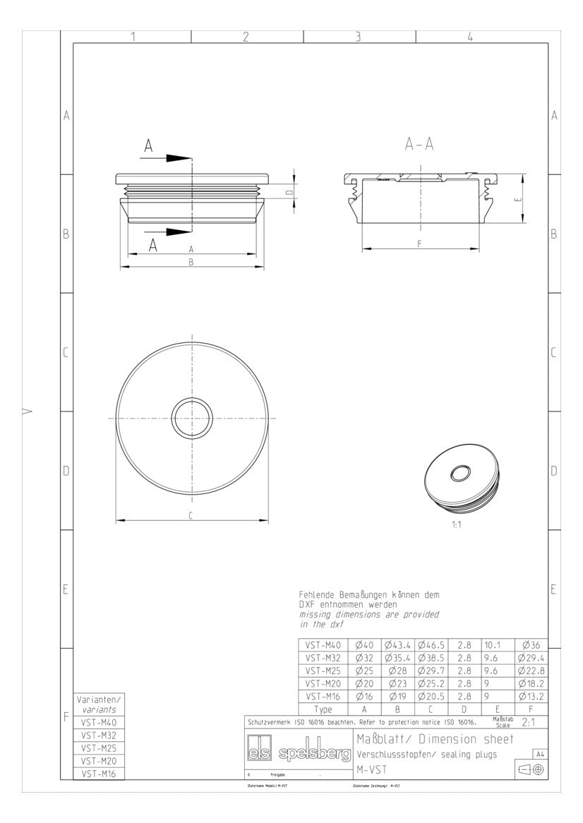 SPELSBERG Kabeleinsteckstutzen IP54 lgr VST M25  25mm 9-16mm hfr offen