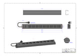 BACHMANN Steckdosenleiste 9f gr 2m 90° 300.001 IP20 1,5qmm