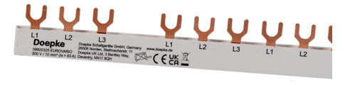 DOEPKE Phasenschiene 3+N 17,5mm 178mm Eurovario EV-S G 3/N.6.120 10qmm 63A