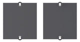 BACHMANN Zentralplatte Blindabd sw 917.009 Schraubbef
