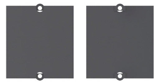 BACHMANN Zentralplatte Blindabd sw 917.009 Schraubbef
