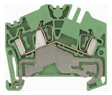 WEIDMÜLLER Schutzleiter-Reihenklemme ZPE 2.5-2 0,5-4qmm gn/ge 1Etage TS35