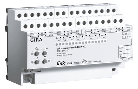 GIRA Jalousieaktor KNX REG 8f 1Eing 216100 Handbedien Schalten