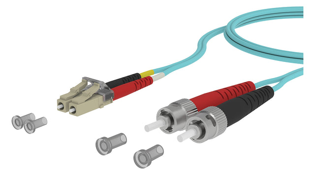 METZ CONNECT LWL-Patchkabel LC-D/ST OM3 151J1JOAO50E 50/125 5m tk