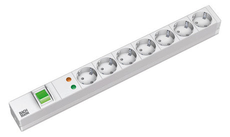 BACHMANN Steckdosenleiste 19 1HE 230V 333.405 7Steckd LED schaltbar