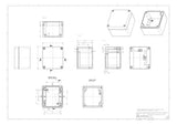 SPELSBERG Abzweigdose Klemme IP66 4qmm ALR 88-4² 80x75x57mm rechteck Alu hfr