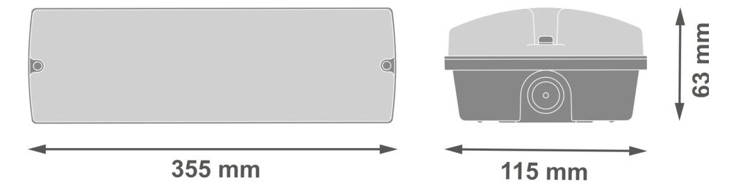 LEDVANCE LED-Sicherheitsleuchte 1,3W 20m EM BULKHEAD E 1.3W 3H EM/AC AT 5700K