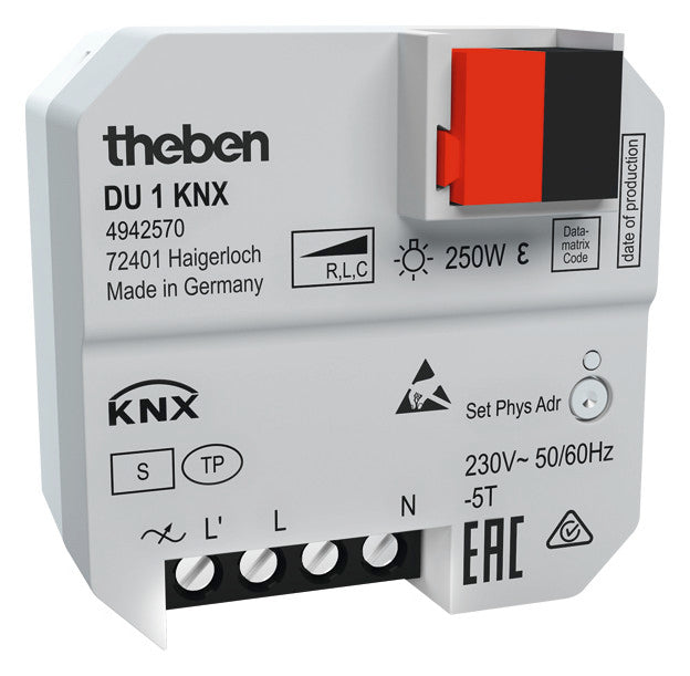 THEBEN Dimmaktor KNX 250W UP uni 1Ausg DU 1 KNX