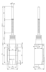 SIEMENS Einzelpositionsschalter 1S 1Ö 1W 3SE5112-0CR01 Metall Federstab