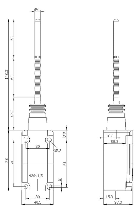 SIEMENS Einzelpositionsschalter 1S 1Ö 1W 3SE5112-0CR01 Metall Federstab