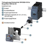 SIEMENS Handgriff gr m.Achse 3RV2926-1B f.Leistungsschalter